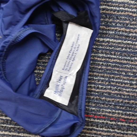 NWOT Talbots Miraclesuit Blockbuster One Piece Swimsuit Women's Sz 14 Navy Blue - Picture 8 of 8